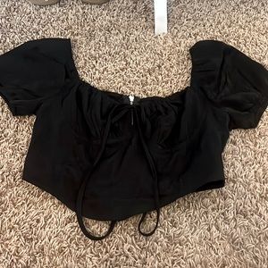 black crop top